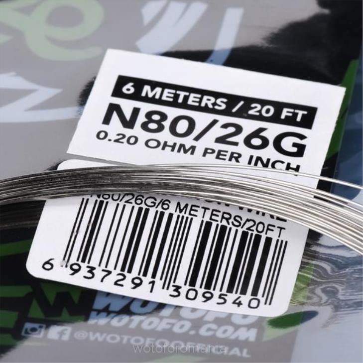bobină de sârmă preconstruită fir de competiție ni80 - 26g Wotofo - Wotofo flavours Z08F362