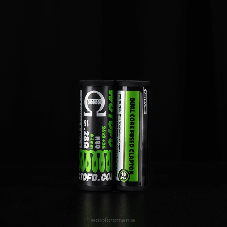 bobine prefabricate clapton fuzionat dual core 0,28 ohmi 10 buc Wotofo - Wotofo price Z08F314