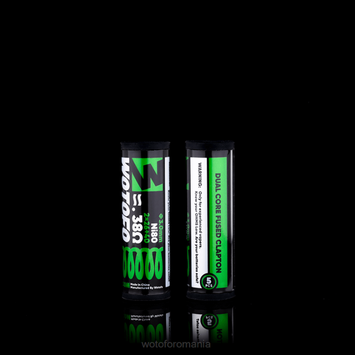bobine prefabricate clapton fuzionat dual core 0,38 ohmi 5 buc Wotofo - Wotofo Romania Z08F325