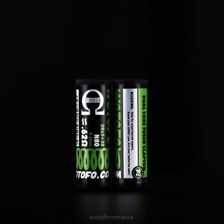 bobine prefabricate clapton fuzionat dual core 0,62 ohmi 10 buc Wotofo - Wotofo shop online Z08F327