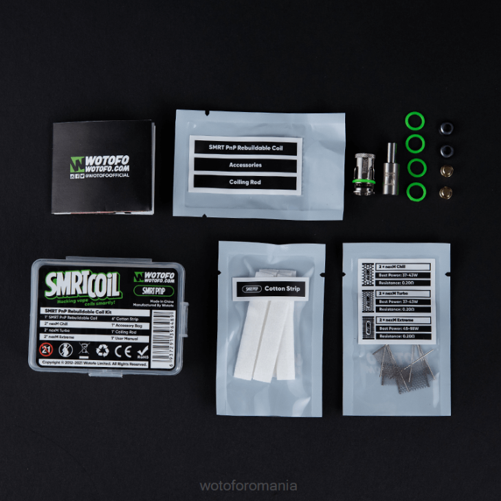 kit bobine reconstruibile kit pentru copii smrt v8 Wotofo SMRT - Wotofo Bucharest Z08F341