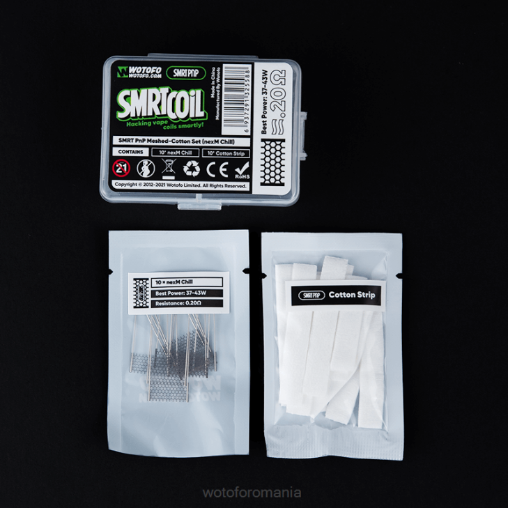 set plasă-bumbac pnp nexmesh extreme Wotofo SMRT - Wotofo e-cigarette Z08F340