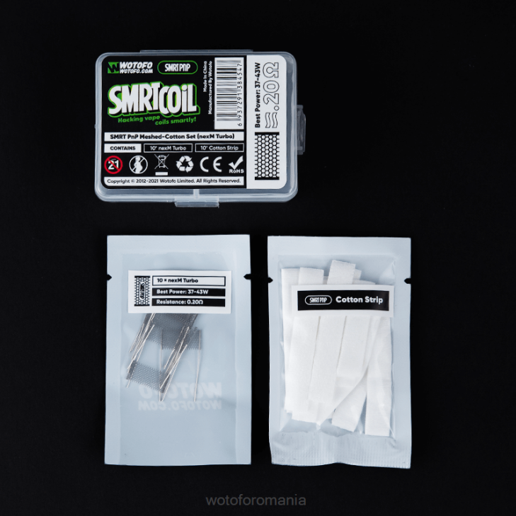 set plasă-bumbac pnp nexmesh extreme Wotofo SMRT - Wotofo e-cigarette Z08F340